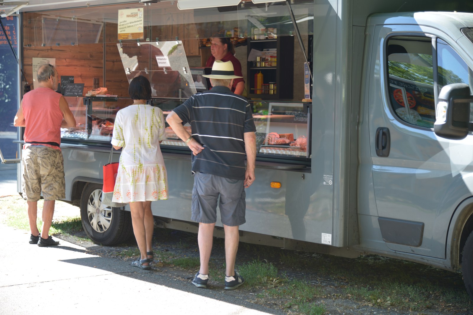 Marktstand von Metzgerei Roßkopf